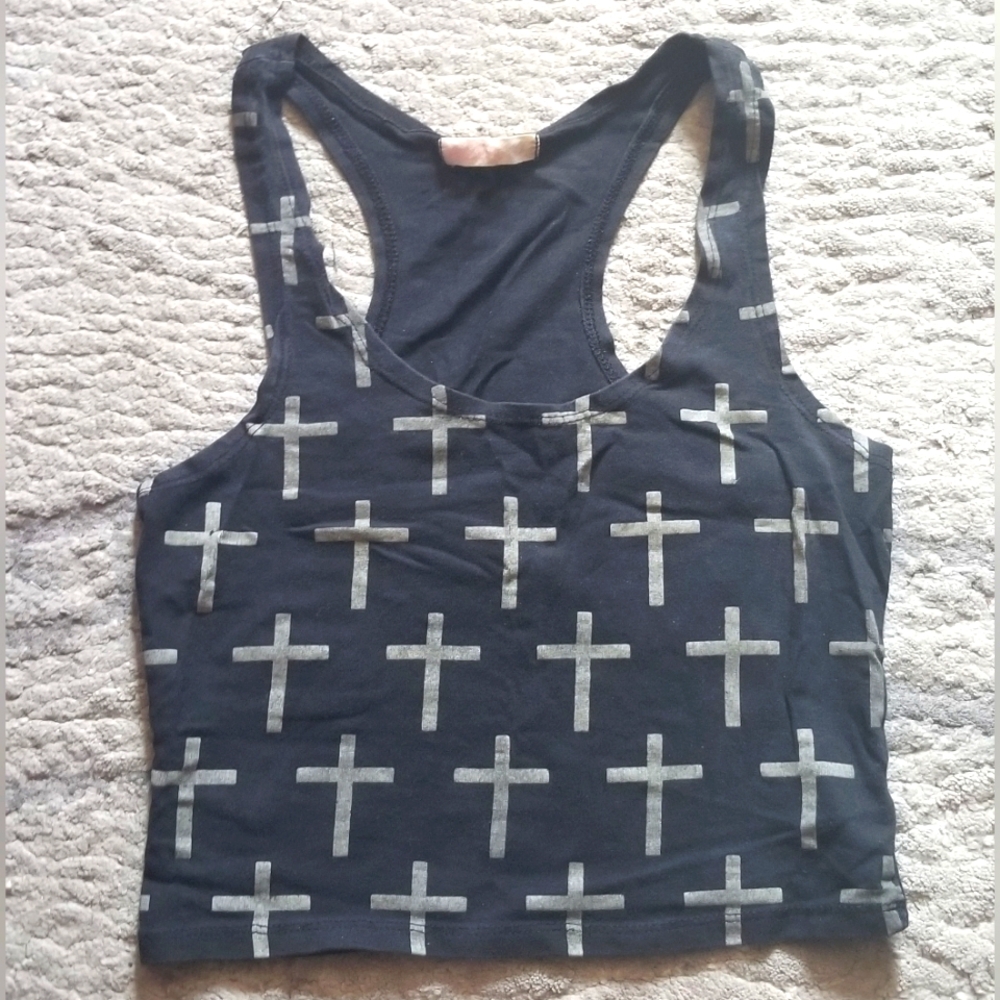 💋3/$20 Cross crop top